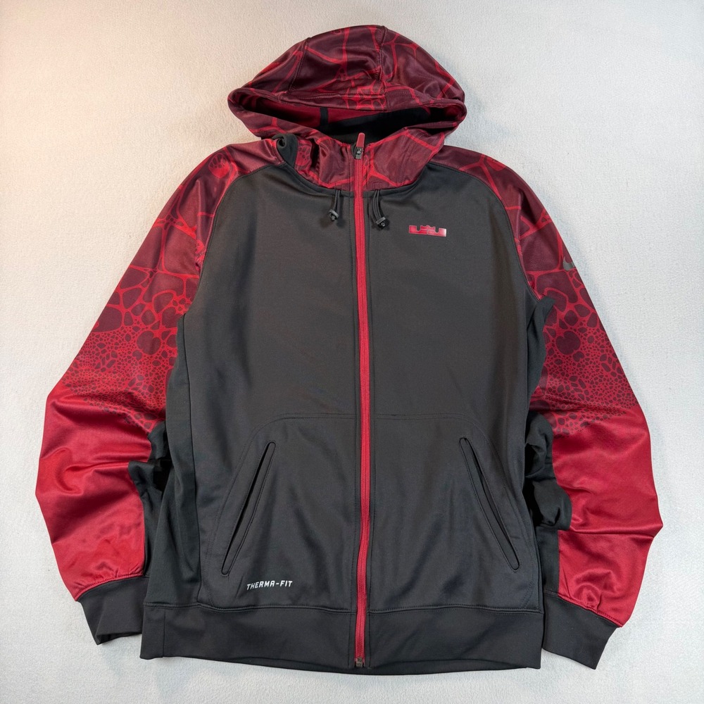Y2K Nike LeBron James Therma-FIT Full Zip jacket Mens Medium